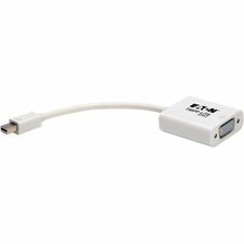 Tripp Lite series Tripp Lite Mini DisplayPort to Active VGA Adapter 6" Video Cable - First End: 1 x Mini DisplayPort Thunderbolt - Male - Second End: 1 x 15-pin HD-15 - Female - White - 1 Each - TAA Compliant
