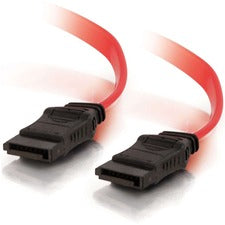 C2G 10191 SATA Cable 6" SATA Data Transfer Cable - First End: 1 x 7-pin SATA 3.0 - Female - Second End: 1 x 7-pin SATA 3.0 - Female - Red - 1 Each