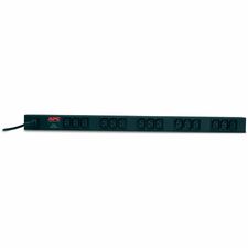 APC by Schneider Electric Basic Rack 2.3kVA PDU Basic - IEC 60320 C14 - 15 x IEC 60320 C13 - 120 V, 200 V, 208 V, 230 V, 240 V - 2300 W - 6.50 ft Cord Length - 0U - Vertical - Rack-mountable