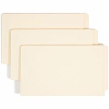 Smead Straight Tab Cut Letter Recycled Fastener Folder 8 1/2" x 11" - 3/4" Expansion - 2 x 2S Fastener(s) - 2" for Folder - 11 pt. - 2 Plys - Manila - Reinforced Tab - 10% Recycled - 50 / Box