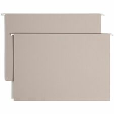 Smead TUFF Legal Recycled Hanging Folder 8 1/2" x 14" - 2" Expansion - Top Tab Location - 14 pt. - Steel Gray - Tear Resistant - 10% Recycled - 18 / Box
