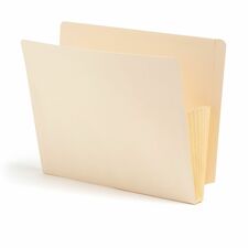 Smead Letter Recycled File Pocket 8 1/2" x 11" - 5 1/4" Expansion - 2 Plys - Manila - Reinforced Tab - 10% Recycled - 10 / Box