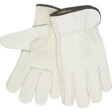 MCR Safety Leather Driver Gloves Large Size - Beige - 2 / Pair