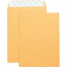 Business Source Self Adhesive Kraft Catalog Envelopes Catalog - 9" Width x 12" Length - 28 lb - Self-sealing - Brown Kraft - Kraft - 250 / Box