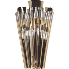 Creativity Street Colossal Crafts Brush Assortment Aluminum Ferrule - 40 / Set