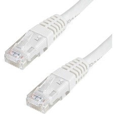 StarTech.com 1ft White Cat6 UTP Patch Cable ETL Verified 1 ft Category 6 Network Cable for Network Device, VoIP Device, Workstation, Hub, Security Device, Distribution Panel, Wall Outlet - First End: 1 x RJ-45 Network - Male - Second End: 1 x RJ-45 Networ