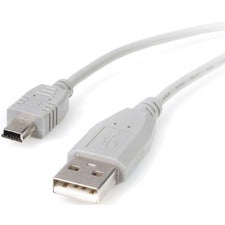 StarTech.com 3 ft Mini USB 2.0 Cable - A to Mini B 3 ft USB/USB Mini-B Data Transfer Cable for Digital Camera, PC, Smartphone, GPS, Hard Drive, Desktop PC, MAC, Notebook, MP3 Player, Camcorder - First End: 1 x 4-pin USB Type A - Male - Second End: 1 x 5-p