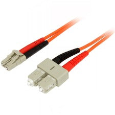 StarTech.com 1m Multimode 50/125 Duplex Fiber Patch Cable LC - SC 3.20 ft Fiber Optic Network Cable for Network Device - First End: 2 x LC Network - Male - Second End: 2 x SC Network - Male - 10 Gbit/s - Patch Cable - LSZH - 50/125 &micro;m - Orange - 1 E