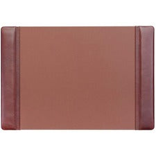 Dacasso Leather Side-Rail Desk Pad Rectangular - 25.3" Width x 17.25000" Depth - Felt Mocha Backing - Leather - Mocha