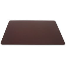 Dacasso Leather Desk Mat Rectangular - 38" Width x 24" Depth - Felt Backing - Top Grain Leather - Chocolate Brown