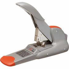 Rapid DUAX Heavy Duty Stapler Staples Upto 170 Sheet - Holds Upto 400 Staple - Silver, Orange - Metal - 1 Each