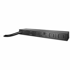 APC by Schneider Electric Basic Rack 6.24kVA PDU Basic - NEMA L6-30P - 4 x IEC 60320 C19 - 200 V, 208 V, 230 V - 6240 W - Overload Protection - 10 ft Cord Length - 1U - Horizontal - Rack-mountable