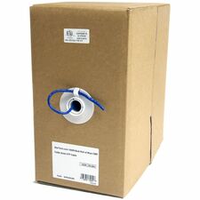 StarTech.com 1000 ft Bulk Roll of Gray CMR Cat5e Solid UTP Cable 1000 ft Category 5e Network Cable for Network Device - First End: Bare Wire - Second End: Bare Wire - 1 Gbit/s - CMR, Riser - 24 AWG - Blue - 1 Each - TAA Compliant