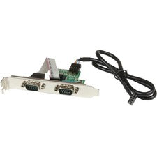StarTech.com 24in Internal USB Motherboard Header to 2 Port Serial RS232 Adapter 2 x 9-pin DB-9 RS-232 Serial - Male - 1 x 9-pin IDC Serial - Female - 1 Each