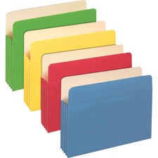 Pendaflex Letter Recycled Expanding File 8 1/2" x 11" - 875 Sheets Capacity - 3 1/2" Expansion - Top Tab Location - Tyvek, Paper, Card Stock - Assorted - Tear Resistant, Reinforced Gusset, Durable - 30% Recycled - 25 / Box