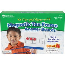 Learning Resources Magnetic 10-frame Answer Boards Learning Board - Theme/Subject: Learning - 4-7 Year - Red, Yellow