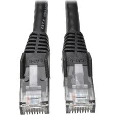 Tripp Lite series N201-050-BK Cat6 UTP Patch Cable 50 ft Category 6 Network Cable for Network Device - First End: 1 x RJ-45 Network - Male - Second End: 1 x RJ-45 Network - Male - Patch Cable - Black - 1 Each