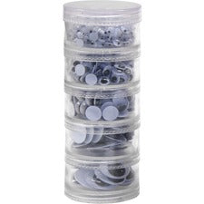 Creativity Street Storage Stacker Wiggle Eyes Craft - 560 Piece(s) - Assorted - 560 / Set