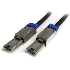 StarTech.com 1m External Mini SAS Cable - Serial Attached SCSI SFF-8088 to SFF-8088 3.28 ft SAS Data Transfer Cable for Network Device, Hard Drive, Server, Workstation, Desktop Computer, SAS Controller, Enclosure, Backplane - First End: 1 x 26-pin SFF-808
