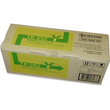 Kyocera TK-592Y Original Laser Toner Cartridge - Yellow - 1 Each 5000 Pages