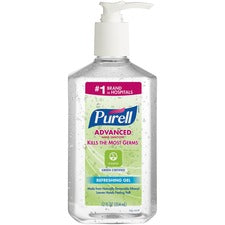 PURELL&reg; Hand Sanitizer Gel Fragrance-free Scent - 12 fl oz - Pump Bottle Dispenser - Kill Germs - Clear - 1 Each