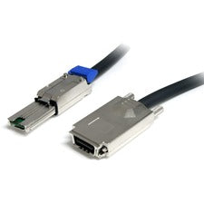 StarTech.com 2m External Serial Attached SCSI SAS Cable - SFF-8470 to SFF-8088 6.56 ft SAS Data Transfer Cable for Network Device, Hard Drive, Server, Workstation, Desktop Computer, SAS Controller, Backplane, Enclosure - First End: 1 x 32-pin SFF-8470 SAS