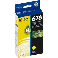 Epson DURABrite Ultra 676XL Original Inkjet Ink Cartridge - Yellow - 1 Each 1200 Pages