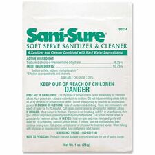 Diversey Soft-Serve Sanitizer Cleaner For Yogurt Maker - 0.99 oz (0.06 lb) - Chlorine Scent - White - 100 / Carton