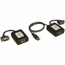 Tripp Lite series B130-101-U TAA / GSA Video Extender/Console 1 Input Device - 1 Output Device - 500 ft Range - 2 x Network (RJ-45) - 1 x USB - 1 x VGA In - 1 x VGA Out - 1920 x 1440 - Twisted Pair - Category 6 - TAA Compliant