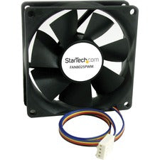 StarTech.com 80x25mm Computer Case Fan with PWM - 1 Pack 3.15" Maximum Fan Diameter - 1 x Fan(s) - 25.02 CFM Maximum Airflow - 2500 rpm - Lubricate Bearing - 4-pin PWM - Plastic - 1 Each