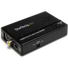 StarTech.com Composite and S-Video to VGA Video Scan Converter Functions: Signal Conversion, Video Scaling - 1600 x 1200 - PAL, NTSC - HDTV - VGA - 1 Each - PC - External