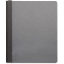 Business Source Letter Report Cover 8 1/2" x 11" - 100 Sheets Capacity - 3 x Prong Fastener(s) - Black - Textured, Non-stick - 25 / Box