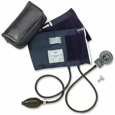 Medline Handheld Aneroid Sphygmomanometer For Blood Pressure - Latex-free - Blue - Adult - Polyvinyl Chloride (PVC) - 1 Each