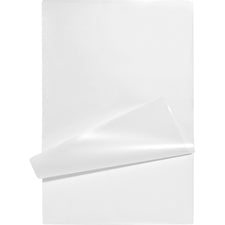 Business Source 5 mil Menu-size Laminating Pouches Laminating Pouch/Sheet Size: 12.13" Width x 18" Length x 5 mil Thickness - for Document, ID Badge, Photo, Recipe, Recipe Card - Pre-trimmed - Clear - 50 / Box