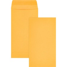 Business Source Little Coin No. 7 Kraft Envelopes Coin - #7 - 3 1/2" Width x 6 1/2" Length - 28 lb - Gummed - Brown Kraft - Kraft - 500 / Box