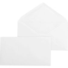 Business Source Diagonal Seam No. 9 Envelopes Business - #9 - 3 7/8" Width x 8 7/8" Length - 24 lb - Gummed - White - Wove - 500 / Box