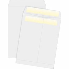 Business Source Press/Seal Catalog Envelopes Catalog - 9" Width x 12" Length - 28 lb - Self-sealing - White - 100 / Box