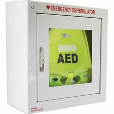 ZOLL AED Plus Standard Size Cabinet with Audible Alarm White - Metal