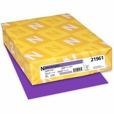 Astrobrights Color Paper - Grape Letter - 8 1/2" x 11" - 24 lb Basis Weight - Acid-free, Lignin-free - Gravity Grape (Purple) - 500 / Ream
