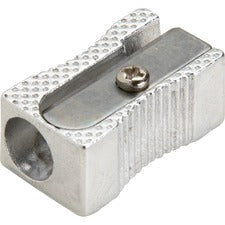 Integra Aluminum Pocket Pencil Sharpener 1 Hole(s) - Aluminum - Silver - 1 Each