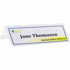 C-Line Laser Inkjet Printable Plastic Tent Holder Plastic - 25 / Box