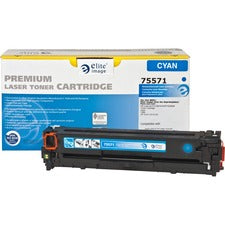 Elite Image Remanufactured Laser Toner Cartridge 128A (CE321A) - Cyan - 1 Each 1300 Pages