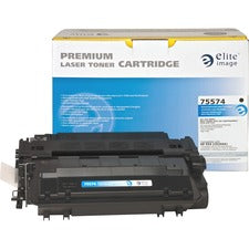 Elite Image Remanufactured Laser Toner Cartridge 55X (CE255X) - Black - 1 Each 12500 Pages