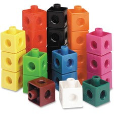 Learning Resources Snap Cubes Set of 100 Building Blocks - 5+ - 100 Pieces - Multi, Purple, Yellow, Red, Blue, Light Green, Dark Green, Orange, Brown, Black, White