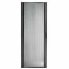 APC by Schneider Electric Perforated Curved Door Panel Black - 1 Each - 80.5" Height x 29.5" Width x 1.4" Depth