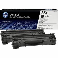 HP 85A Original Laser Toner Cartridge - Black - 2 / Carton 1600 Pages