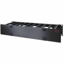 APC by Schneider Electric Horizontal Cable Manager Cable Manager - Black - 2U Rack Height - 1 Each - TAA Compliant