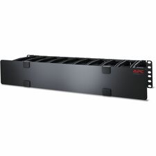 APC by Schneider Electric Horizontal Cable Manager Cable Manager - Black - 2U Rack Height - 1 Each - TAA Compliant