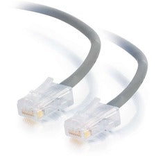 C2G 100 ft Cat5e Non Booted Plenum UTP Unshielded Network Patch Cable - Gray 100 ft Category 5e Network Cable for Network Device, Modem - First End: 1 x RJ-45 Network - Male - Second End: 1 x RJ-45 Network - Male - Patch Cable - Gold Plated Contact - Plen