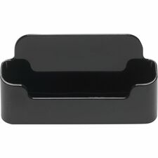 Deflecto Single Business Card Holder 1.8" Height x 3.9" Width x 1.4" Depth - Plastic - Black - 1 Each